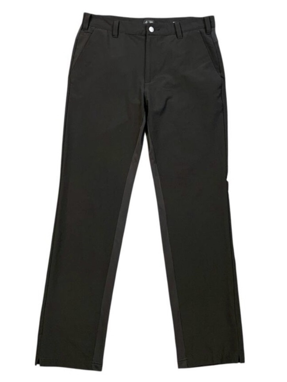 Adidas Pants Mens 30 Black Stretch 3-Stripe Lightweight Performance Golf Trouser
